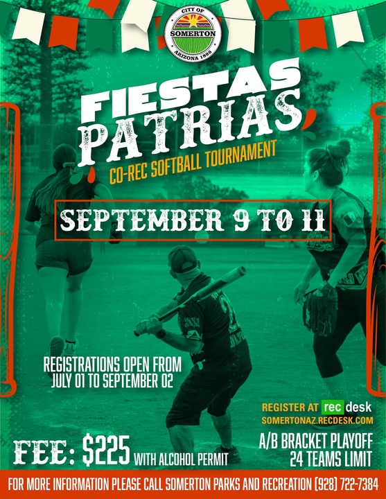 Fiestas Patrias Softball Tournament Somerton, Arizona 4FrontEd